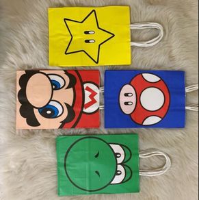 Super Mario 12 pcs paper party bags