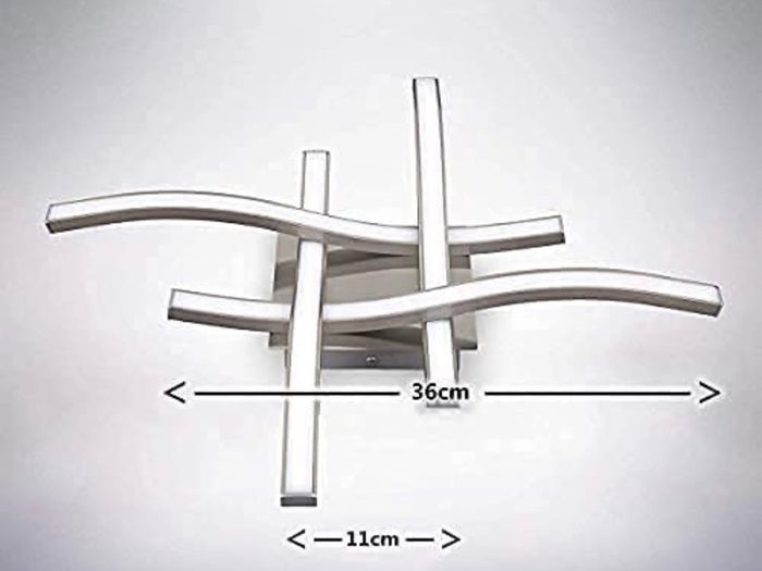 LED Ceiling Light, Elegant Curved Design Ceiling Lights, 4 Built-in LED Boards, 28W Cool White Light 6000K,Modern Ceiling Fixture for Living Rooms, Bedroom, Kitchen Hallway and Bedroom,2000 Lumens MULTIPLE STYLES AVAILABLE (FREE POSTAGE)