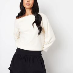 Brand New with tags Threadbare UK14 Black A-Line Mini Bubble Skirt With Stretch