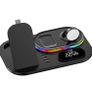 Wireless Charging Station with RGB Light and Digital Clock Image 2