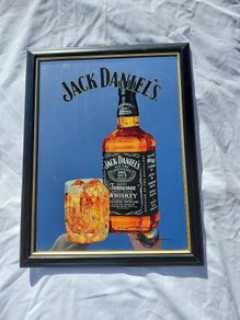 Vintage Original Jack Daniel's Pub Mirror 2007 45cm x 35cm