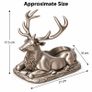 Stag Wine Bottle Holder, Gold or Silver 3D Image 4