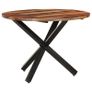 Dining Table 100x100x75 cm Acacia Wood with Sheesham Finish Image 3