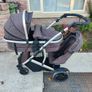 Babylo Duo x2 (double buggy) with MaxiCosi CabrioFix Isofix Base Image 2