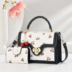 Crossbody Handbag with Cherry Print