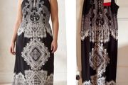 Boohoo folk maxi dress festival boho Aztec folk