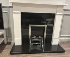 Granite fireplace