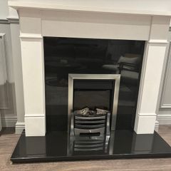 Granite fireplace
