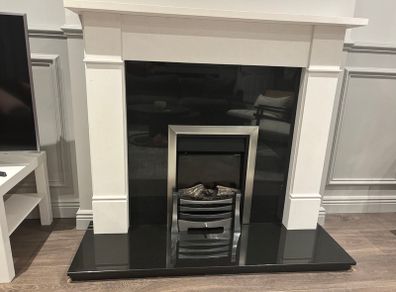 Granite fireplace