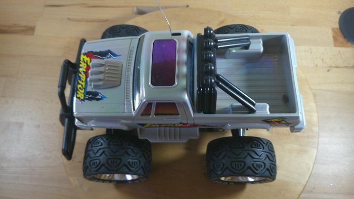Vintage Artin Eruptor RC Monster Truck 1:14 Scale Boxed Spare Or Repair 90s
