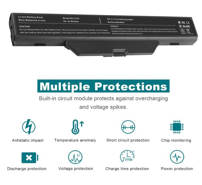 6720 Laptop Battery for HP 550 Compaq 610 Business Notebook