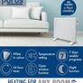 600W White Electric Radiator Heaters for Home, Bathroom Safe Electric Heater Setback Timer Lot 20 & Advanced Thermostat Control Wall Mounted or Floor Standing Low Energy Panel Heater Image 3