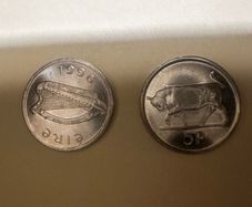 Irish 5p coins
