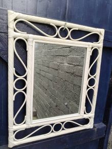 Vintage Rattan Mirror