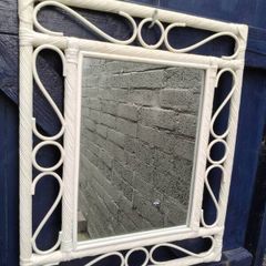 Vintage Rattan Mirror