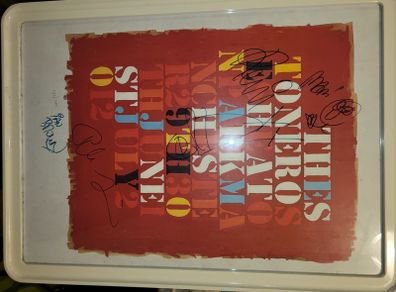 Fully signed Stone Roses Heaton Park hand numbered limited edition screen print 133/500