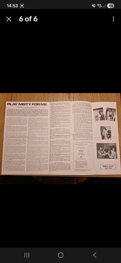 Play Misty For Me 1971 Pressbook Clint Eastwood