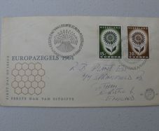 Stamps, Netherlands FDC Europa 1964