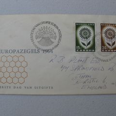 Stamps, Netherlands FDC Europa 1964