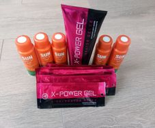 Sunbed products - gels and shot drinks