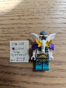 lego mk108 yellow tusk elephant, set 80047, 80045
