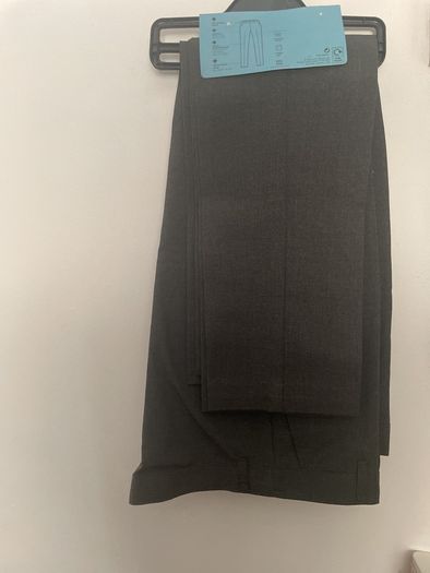 M&S school trousers grey x 2 age 11 to 12 new