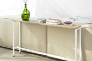 Narrow Console Table  Console Side Table End Table Entryway Table Frame and 4 Iron Legs