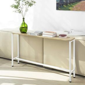 Narrow Console Table  Console Side Table End Table Entryway Table Frame and 4 Iron Legs