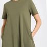 New Khaki T-shirt oversized dress size small - Suit 8-12/14 Image 3