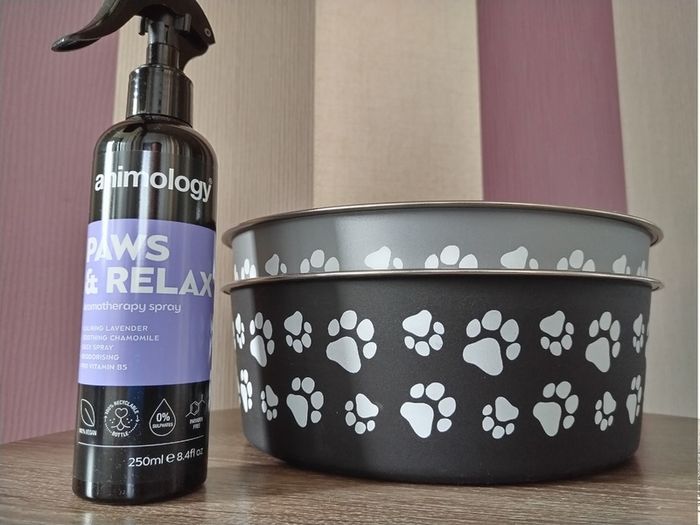 Set of x2 Stainless Steel Dog Feeder/ Drinking Bowls