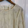 New Object Lace Top / Blouse in Cream - Size Medium / Size 12 Image 2