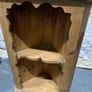 Vintage pine hanging corner shelf unit. Image 4