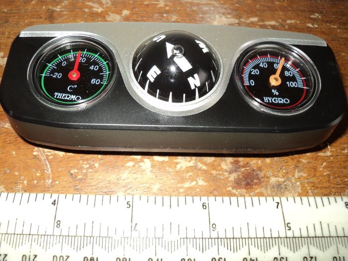 Car compass , thermometer , hydrometer unit