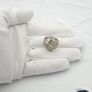 Vintage 925 Sterling Silver & Champagne CZ Cluster Ring Image 8