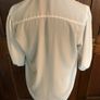 White Short Sleeve V-neck Blouse Image 3