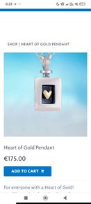 Alan Ardiff "Heart of Gold" pendant BRAND NEW never worn