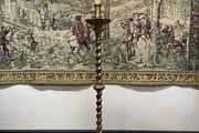 Vintage Ornate Brass Floor Lamp