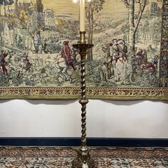 Vintage Ornate Brass Floor Lamp