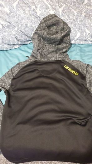 authentic NBA los angeles lakers black grey small hoodie