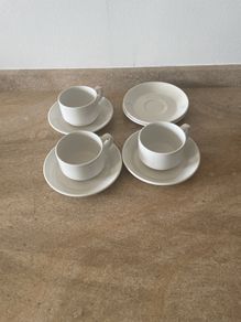 Steelite cups and saucers set of 3 plus two saucers