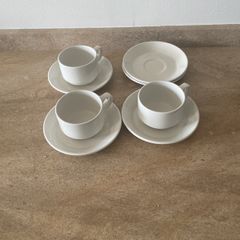 Steelite cups and saucers set of 3 plus two saucers