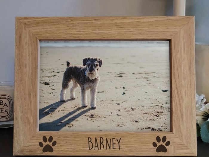 Personalised Wooden 5x7 Pet Picture Frame