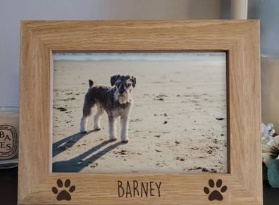 Personalised Wooden 5x7 Pet Picture Frame