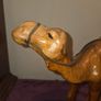 1960's Leather Wrapped Camel Statue Image 7