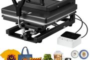 Hybrid Heat Press, 380 x 380 mm, 8-in-1 Multifunction, Heat Up Fast and Even, All-New Patented Design, Easy to Control, Sublimation Press Machine for T-shirts/Mugs/Tumblers/Caps/Plates, Black