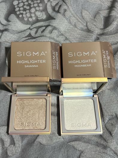Sigma beauty highlighters in savanna and moonbeam BNIB