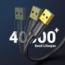 UGREEN Data Transfer USB 3.0 Type A Male to Male SuperSpeed Transfer Cable for External Hard Drive, WD My Cloud, DVD, Laptop Cooler and Blu-ray Disc Player, etc (0.5m) - NEW Image 3