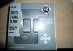 GET Swtich 2 gang 10 amp stainless steel light switch