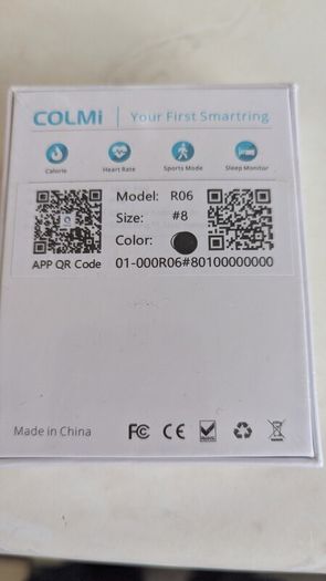 Brand New COLMI Smart Ring R06  Size 8