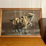 mid century picture in teak frame Image 3
